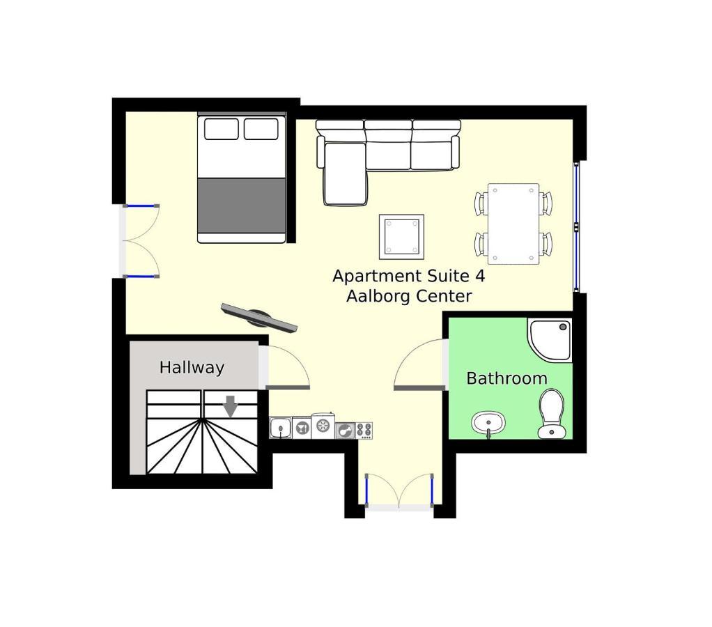 Adnana - Apartment suite 4 Aalborg Center Exterior foto